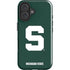 Michigan State University Spartans S iPhone 16 Plus Impact Case